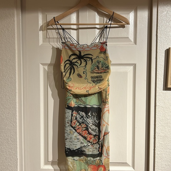 Urban Outfitters Wild Side Mesh Slip Dress - Picture 8 of 12